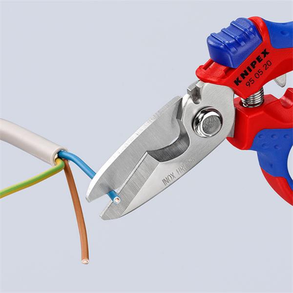 Knipex Knipex 95 05 20 SB Angled Electricians Scissors / Shears 160mm KNI-95 05 20 SB