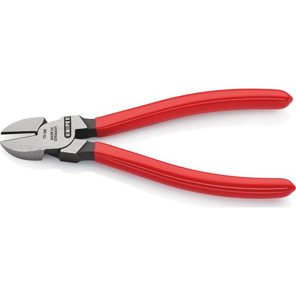 Knipex Knipex 70 01 160 SB Diagonal Cutter Plastic Coated Black Atramentized Polished 160mm KNI-70 01 160 SB