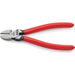 Knipex Knipex 70 01 160 SB Diagonal Cutter Plastic Coated Black Atramentized Polished 160mm KNI-70 01 160 SB