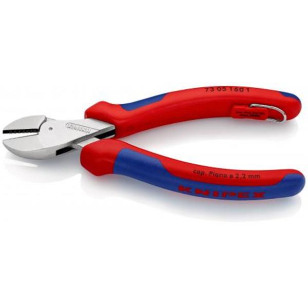 Knipex Knipex 73 05 160 T BK Tethered X-Cut Compact Diagonal Cutter KNI-73 05 160 T BK
