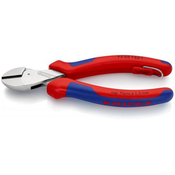 Knipex Knipex 73 05 160 T BK Tethered X-Cut Compact Diagonal Cutter KNI-73 05 160 T BK