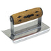 KRAFT KRAFT 8" x 4" 1/4"R Elite Series™ Stainless Steel Curved Edger with Cork Handle CFE168KC