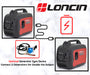 LONCIN LC3000i Inverter Petrol Generator – LC1499cc Engine 2.5 kVA LC3000I