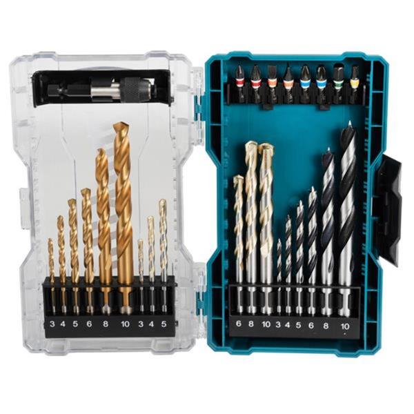 Makita Makita E-07032 - 25mm Bit, 60mm Sleeve Chk Holder - Wood/Metal/Masonry Drill Bits - 27pcs E-07032