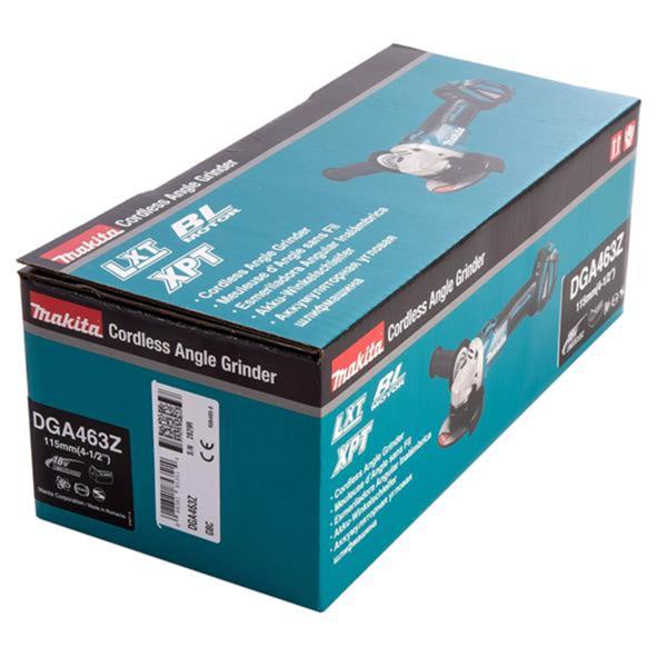 Makita Makita 18V LXT Brushless 115mm Variable Speed Angle Grinder Bare Unit – DGA463Z DGA463