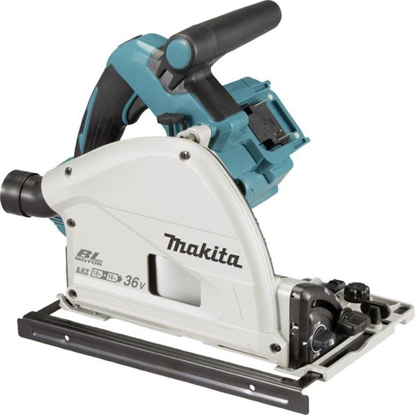 Makita Makita DSP600ZJ Twin 18V LXT 165mm Plunge Saw Inc 2x Rails, Joining Bars & Kitbox (Bare Unit) DSP600