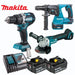 Makita Makita 18V LXT 3 Piece Brushless Kit Combi, SDS Plus & Grinder 2x 5.0Ah – DLX3196 DLX3196
