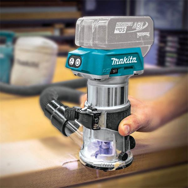 Makita Makita 18V LXT Brushless Router / Trimmer with Multiple Bases – DRT50