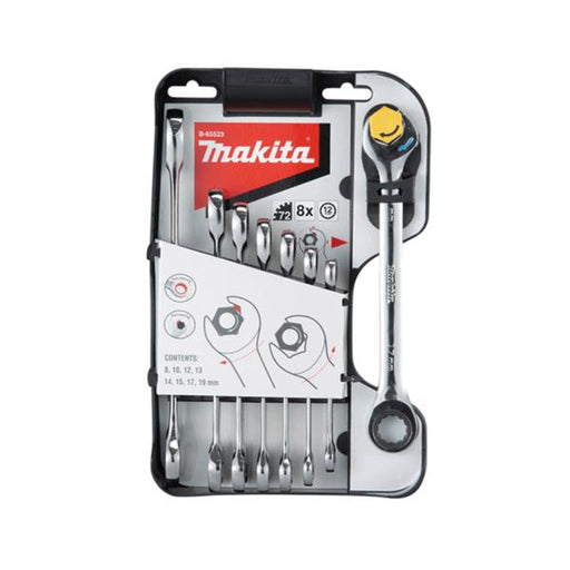 Makita Makita B-65523 Double Ended Ratchet Wrenches Set 8pcs B-65523