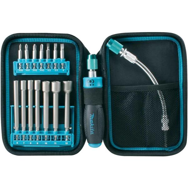 Makita Makita P-90043 17 Piece Nutrunner and Bits Pouch P-90043