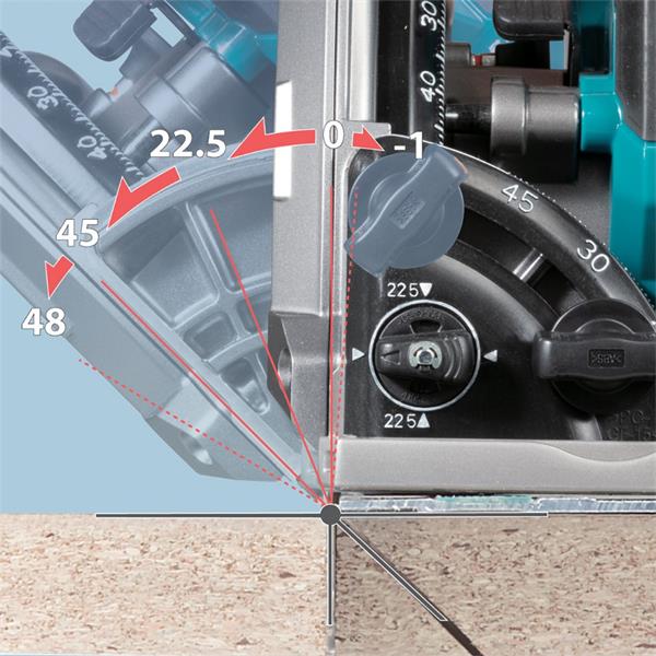 Makita Makita SP001GZ03 40V MAX 165mm XGT Brushless Plunge Saw (Bare Unit) Clamps, Rails, Joining Bars&Bag SP001