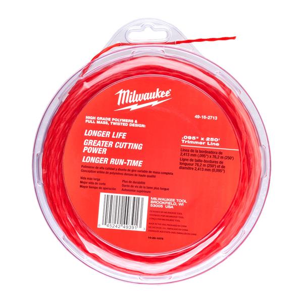 Milwaukee Milwaukee  Replacement Trimmer Line 2.4mm x 76m 49162713