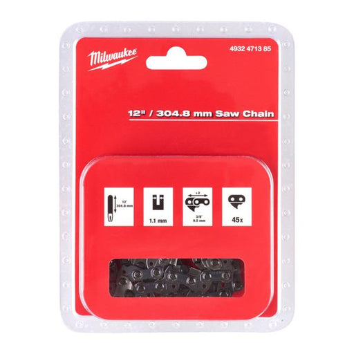 Milwaukee Milwaukee 3/8x304.8x1.1 Replacement Saw Chain to fit the M18FCHSC - 1pc 4932471385