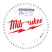 Milwaukee Milwaukee 184mm x 30mm x 54 Tooth Aluminium & Plastic Cutting Circular Saw Blade 4932471299