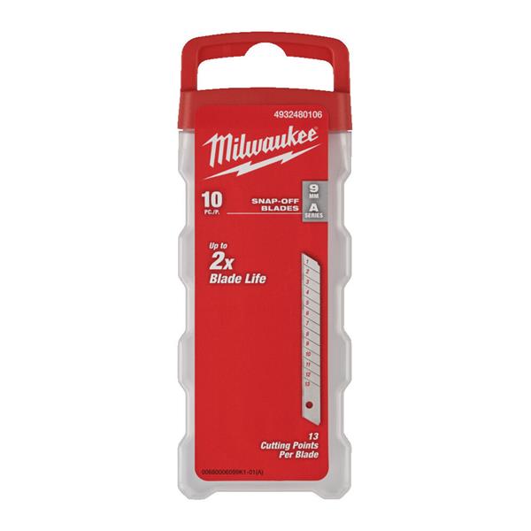Milwaukee Milwaukee 9mm Snap Knife Blades 10 Pack 4932480106