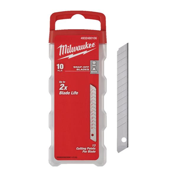Milwaukee Milwaukee 9mm Snap Knife Blades 10 Pack 4932480106
