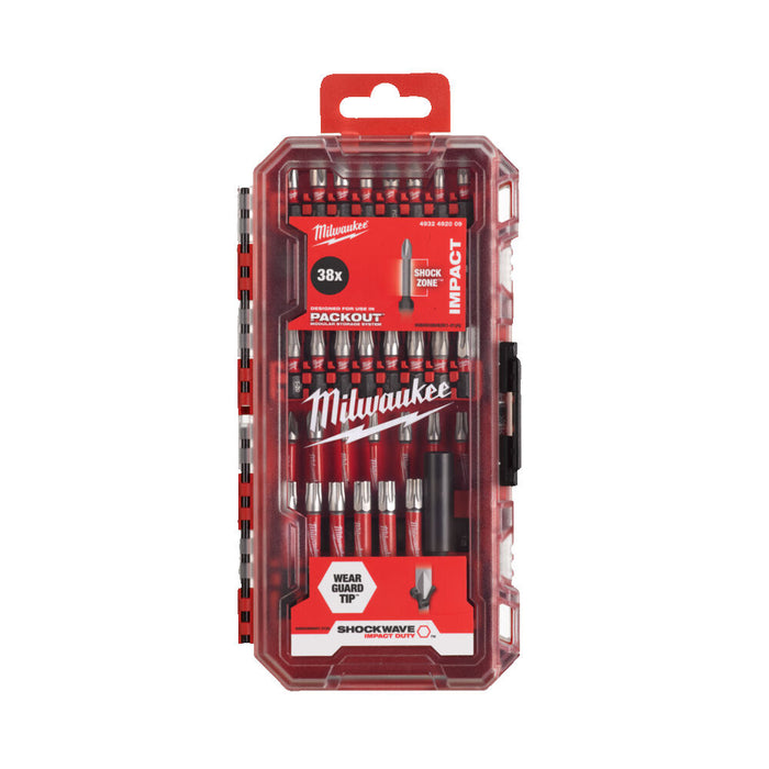 Milwaukee 4932492009 Milwaukee SHOCKWAVE Impact Duty CD Set - 38 pc 4932492009