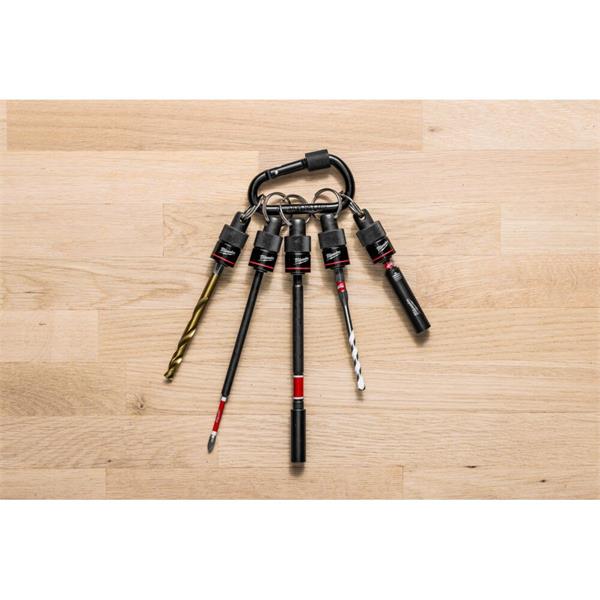 Milwaukee Milwaukee 4932502117 Shockwave 1/4" Hex Quick Release Carabiner – 5pc 4932502117