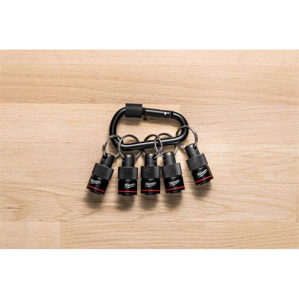 Milwaukee Milwaukee 4932502117 Shockwave 1/4" Hex Quick Release Carabiner – 5pc 4932502117
