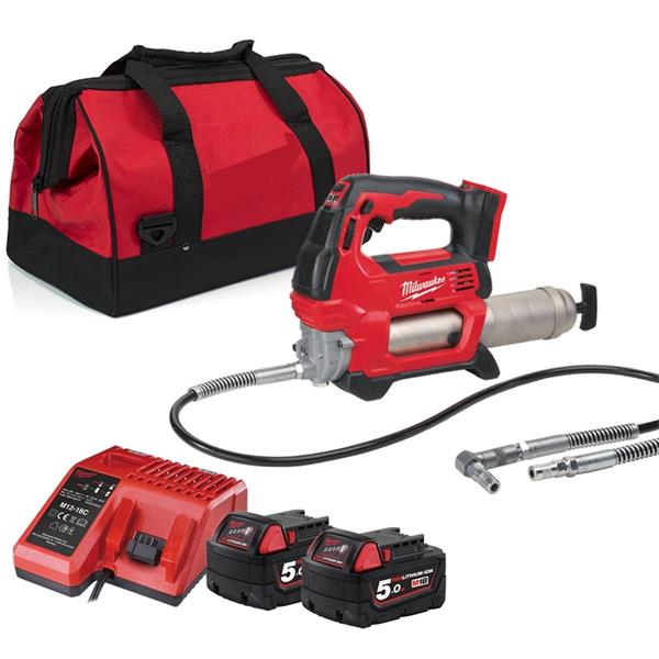 Milwaukee Milwaukee M18 Cordless Grease Gun Kit (2x5Ah) MIL-M18GG-502B