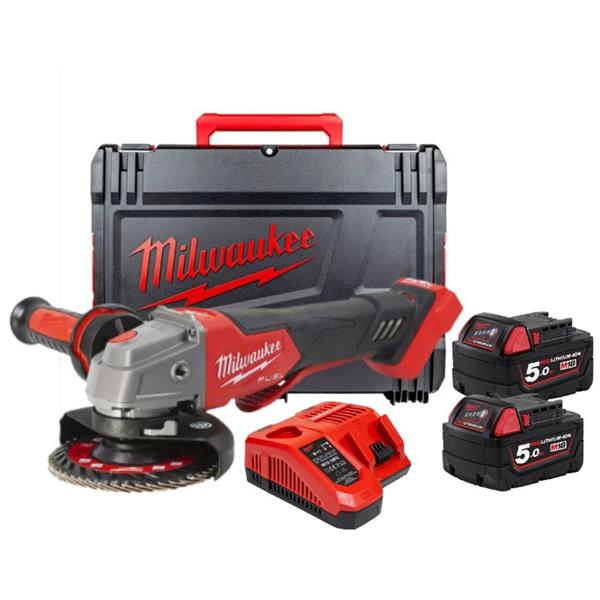 Milwaukee Milwaukee M18FSAGV115XPDB-502X 18V FUEL Grinder Kit (2x5Ah) 4933478773K