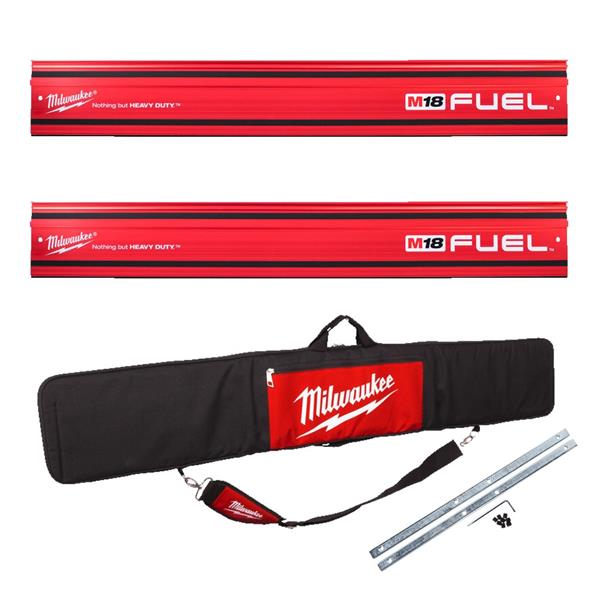 Milwaukee Milwaukee Guide Rail Kit 2 x 1400mm Rails, Bag and joining bars 4932480906