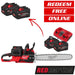 Milwaukee Milwaukee  18V Dual Battery 50cm Chainsaw (2x8Ah) 4933480122