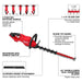 Milwaukee Milwaukee 18v Fuel Hedge Trimmer (Bare Unit) 4933498384