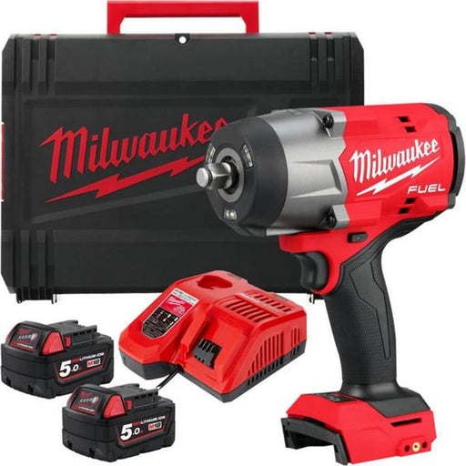 Milwaukee 4933492784 Milwaukee M18FHIW2F12-502X M18 1/2 Impact Wrench (2 X 5.0Ah Batteries Charger in Hd Box) 4933492784