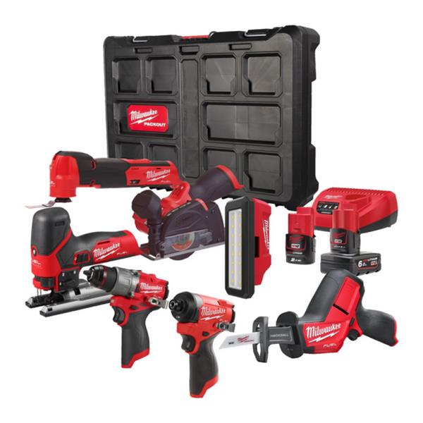 Milwaukee M12 FUEL Powerpack (1x 6.0Ah & 1x 2.0Ah) FPP7B2-622P 12V 4933499428