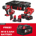 Milwaukee M18 & M12 Brushless Impact Wrench Twin Kit 4933498967