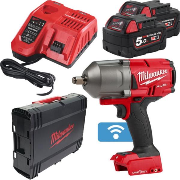 Milwaukee Milwaukee FUEL ONE-KEY 1/2" Impact Wrench (2x5Ah) 4933459728