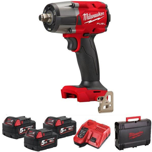 Milwaukee Milwaukee Mid-Torque 1/2'' Impact Wrench (3x5Ah) 4933501774