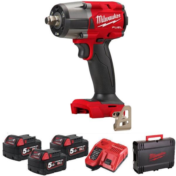 Milwaukee Milwaukee Mid-Torque 1/2'' Impact Wrench (3x5Ah) 4933501774
