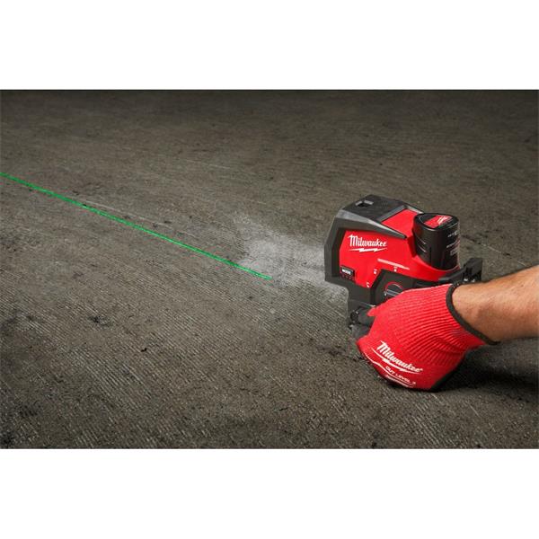 Milwaukee Milwaukee 12V Green Cross Line Laser With Plumb Points (1x3.0Ah) 4933478245