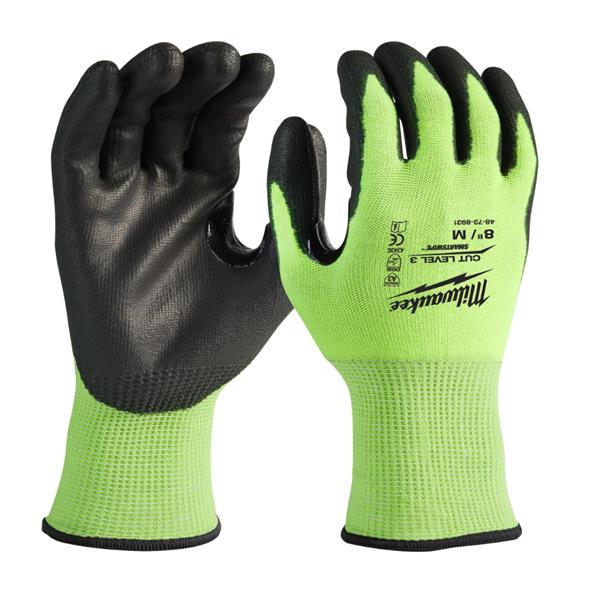Milwaukee Milwaukee High Vis Cut Level 3 Work Gloves