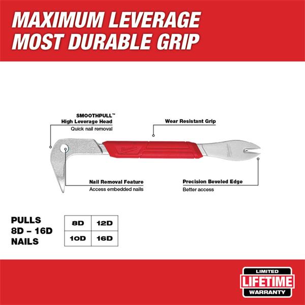 Milwaukee Milwaukee 10'' Finish Nail Puller 4932478250