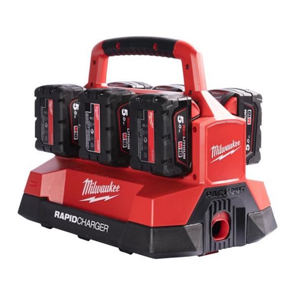 Milwaukee 18V 6 Bay Packout Compatible Charger 230V 4932480163