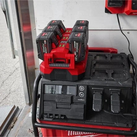 Milwaukee M18 Mobile Rated Packout Six Bay Rapid Charger - 240V 4932498552