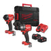 Milwaukee M18FPP2A3-502X MILWAUKEE M18 FUEL Twin Pack (1 x M18FPD3, 1 x M18FID3, 2 x M18B5, 1 x M12-18FC, 1 x HD-Box) NEW 4933480876