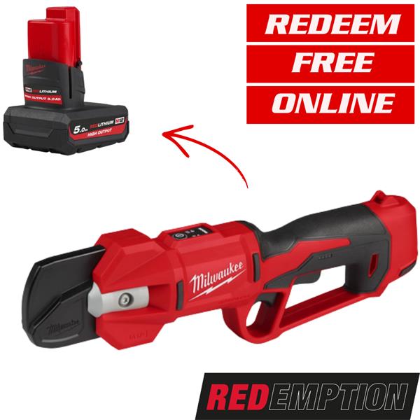 Milwaukee Milwaukee M12BLPRS-0 4933480114 Brushless Pruning Shears (Bare Unit) 4933480114