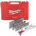 Milwaukee Milwaukee - 28-Piece 1/2" Drive Metric Socket Set 4932471864