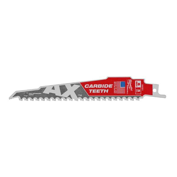 Milwaukee Milwaukee 230mm x 5 TPI Carbide Teeth Demolition Recip Blade for Wood with Nails (1 Piece) 48475226