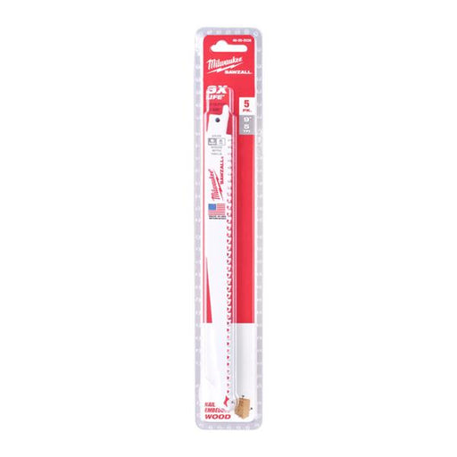 Milwaukee Milwaukee 230mm x 5tpi Wood with Nails Thin Kerf Demolition Sawzall Blades (5 Pack) 48475036