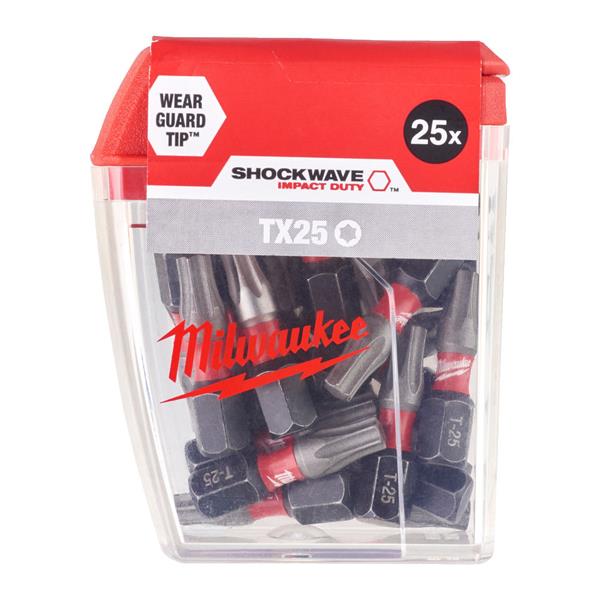 Milwaukee Milwaukee SHOCKWAVE 25mm Screwdriver Bits -25pc MIL-25MM-25PC-6