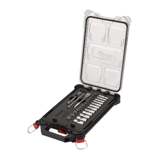 Milwaukee Milwaukee 1/4'' Metric 28pc Ratchet & Socket PACKOUT Set 4932478812