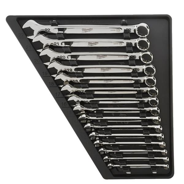 Milwaukee Milwaukee Metric MAX BITE Combination Spanner Set 15 Piece 4932464258