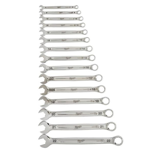 Milwaukee Milwaukee Metric MAX BITE Combination Spanner Set 15 Piece 4932464258