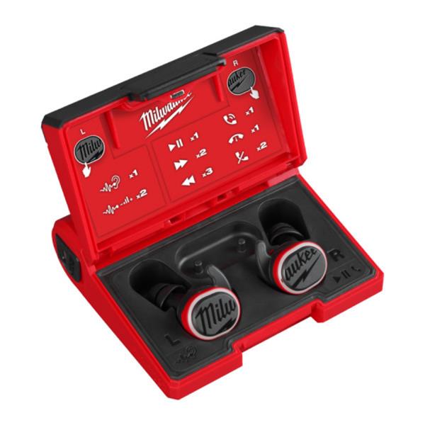 Milwaukee Milwaukee L4 RLEPB-301 REDLITHIUM USB Bluetooth Jobsite Ear Buds with Hearing Protection 4933478750