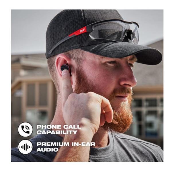 Milwaukee Milwaukee L4 RLEPB-301 REDLITHIUM USB Bluetooth Jobsite Ear Buds with Hearing Protection 4933478750